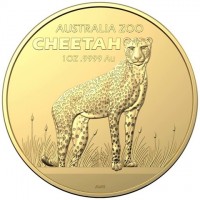 AUSTRALIAN ZOO. CHEETAH. 1 OZ9999 Au. AWB.