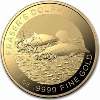 FRASER'S DOLPHIN. 1 oz9999 FINE GOLD.