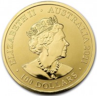 ELIZABETH II. AUSTRALIA 2021. JC. 100 DOLLARS.