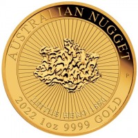 AUSTRALIAN NUGGET. SD P. LITTLE HERO 1890. 2022 1 oz 9999 GOLD.