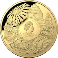 ELIZABETH II AUSTRALIA. JC. ONE OUNCE9999 GOLD.