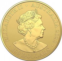 ELIZABETH II. AUSTRALIA 2022. JC. 100 DOLLARS.