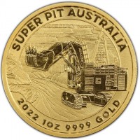 SUPER PIT AUSTRALIA. P. SR. 2022 1OZ 9999 GOLD.