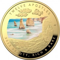 TWELVE APOSTLES. $100. AS. 2023 BEAUTY, RICH & RARE.