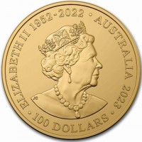 ELIZABETH II 1952 - 2022. AUSTRALIA 2023. JC. 100 DOLLARS.