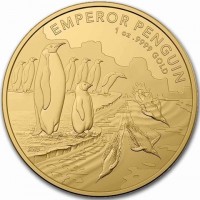 EMPEROR PENGUIN. 1 oz9999 GOLD. AWB.