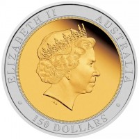 ELIZABETH II. AUSTRALIA. IRB. 150 DOLLARS.