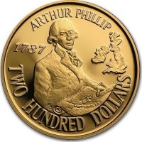 ARTHUR PHILLIP. 1787. HH   Portsmouth. TWO HUNDRED DOLLARS.