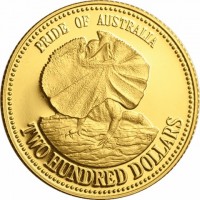 Gold coin Australia KM# 116 PRIDE OF AUSTRALIA. HH. TWO HUNDRED DOLLARS.