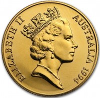 Gold coin Australia KM# 262 ELIZABETH II. AUSTRALIA 1994. RDM.