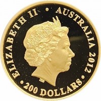 ELIZABETH II. AUSTRALIA 2012. RDM. 200 DOLLARS.