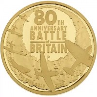 80TH. ANNIVERSARY. BATTLE. OF. BRITAIN. P. 2oz 9999 Au 2020. WR.