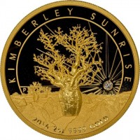 KIMBERLEY SUNRISE. P TV. 2016 2oz FINE GOLD.