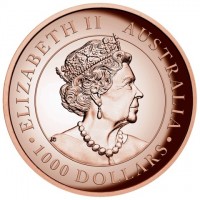 ELIZABETH II. AUSTRALIA. IRB. 1000 DOLLARS.