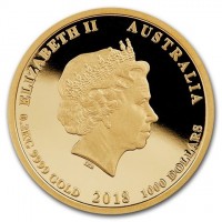 ELIZABETH II AUSTRALIA. IRB. 0.2KG 9999 GOLD 2018 1000 DOLLARS.