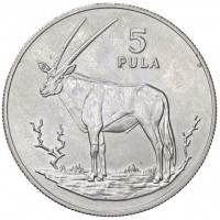 Silver coin  Botswana  KM# 11