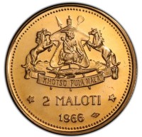 Gold coin Lesotho KM# 6 Gold coin Lesotho KM# 6