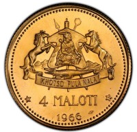 KHOTSO PULA NALA. 4 MALOTI. 1966. A.