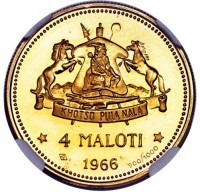 KHOTSO PULA NALA. 4 MALOTI. 1966 900/1000.