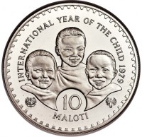 Silver coin  Lesotho  KM# P1