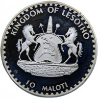 KINGDOM OF LESOTHO. 10 MALOTI.
