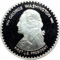 1732 GEORGE WASHINGTON 1982. FIRST U.S. PRESIDENT.