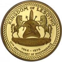 KINGDOM OF LESOTHO. KHOTSO PULA NALA. 1966-1976. 10th ANNIVERSARY OF INDEPENDENCE.