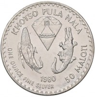 Silver coin  Lesotho  KM# 27