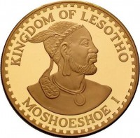 KINGDOM OF LESOTHO. MOSHOESHOE I.