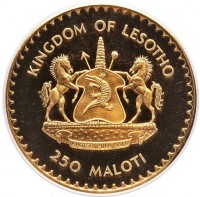 KINGDOM OF LESOTHO. KHOTSO PULA NALA. 10 MALOTI.