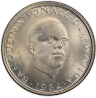 BANQUE · NATIONALE · DU · RWANDA. CVD. · 1964 ·.