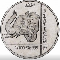 2014. PLATINUM. 1/100 OZ999 Pt.