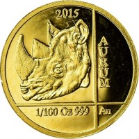 2015 AURUM 1/100 Oz 999 Au.
