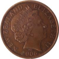 New Zealand coin 10 Cents - Elizabeth II - 4'th Portrait (2006 - 2021) obverse obverse of 10 Cents - Elizabeth II - 4'th Portrait (2006 - 2021) coin with KM# 117a from New Zealand. Inscription: NEW ZEALAND ELIZABETH II 2006