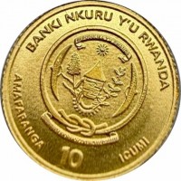 Gold coin Rwanda Gold coin Rwanda