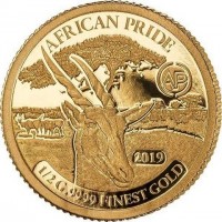 AFRICAN PRIDE. AP. 2018. 1/2 G9999 FINEST GOLD.