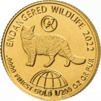 ICONS OF THE WORLD 2022.9999 FINEST GOLD 1/200 OZ OR PUR. GA.