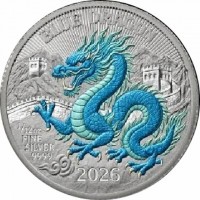 BLUE DRAGON. 1/12oz FINE SILVER9999. 2026.