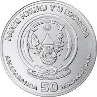 BANKI NKURU Y'U RWANDA. REPUBLIKA Y'U RWANDA. UBUMWI - UMURIMO - GUKUNDA IGIHUGU. AMAFARANGA 50 MIRONGO ITANU:.