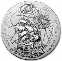 NAUTICAL OUNCE. 2017  1oz FINE SILVER 999. Santa Maria.