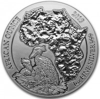 AFRICAN OUNCE. 2019  1oz FINE SILVER 999.