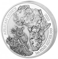 AFRICAN OUNCE. 2020. 1oz FINE SILVER 999.