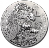 NAUTICAL OUNCE 2020 1oz FINE SILVER 999. Mayflower.