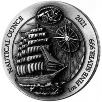 NAUTICAL OUNCE. 2021 1oz FINE SILVER 999. Sedov.