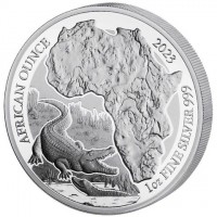 Silver coin Rwanda KM# 230 AFRICAN OUNCE. 2023 1oz FINE SILVER 999.