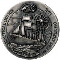 NAUTICAL OUNCE. 2023 1 oz FINE SILVER 999. Great Eastern.