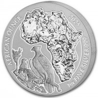 Silver coin Rwanda AFRICAN OUNCE 2025 1oz FINE SILVER 999.