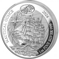 NAUTICAL OUNCE 2026 1oz FINE SILVER 999. Kruzenshtern.