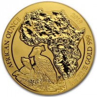 Gold coin Rwanda KM# 184 AFRICAN OUNCE. 2019 1oz FINE GOLD 999.