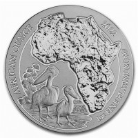 Platinum coin Rwanda KM# 226a AFRICAN OUNCE. 2022 1oz FINE SILVER 999.